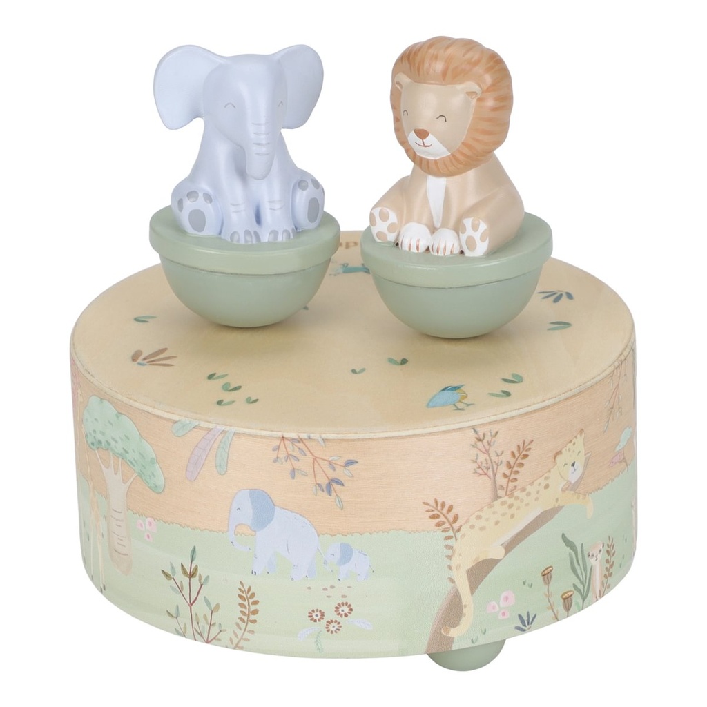Little Dutch | Muziekdoos Safari Friends Hout