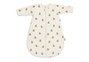 Jollein | Slaapzak Mini Teddy Bear Waffle met Afritsbare Mouwen Wit/Bruin 60cm 
