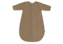 Jollein | Slaapzak Merino Wol Felted  Dark Haze met Afritsbare Mouwen Bruin 60cm