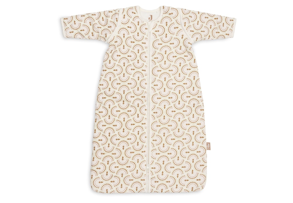 Jollein | Slaapzak Soft Plumes met Afritsbare Mouwen Ecru/Bruin 70cm