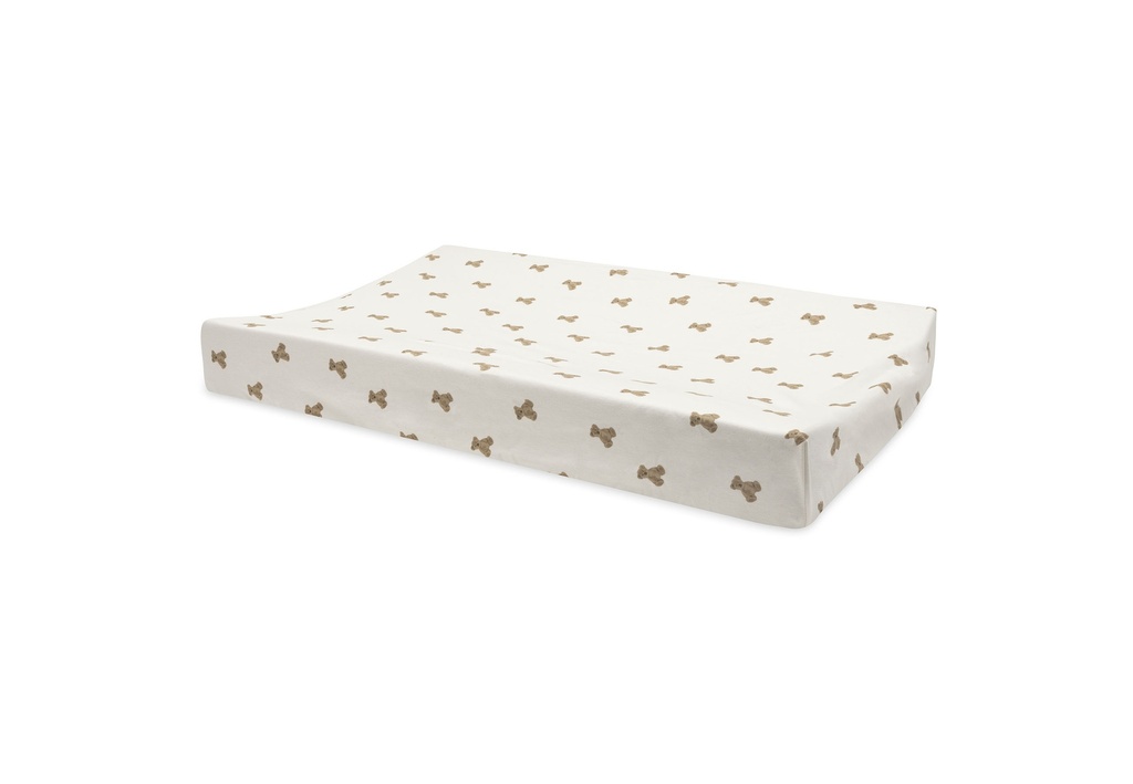 Jollein | Waskussenhoes Mini Teddy Bear Jersey Ecru/Bruin 50x70cm 