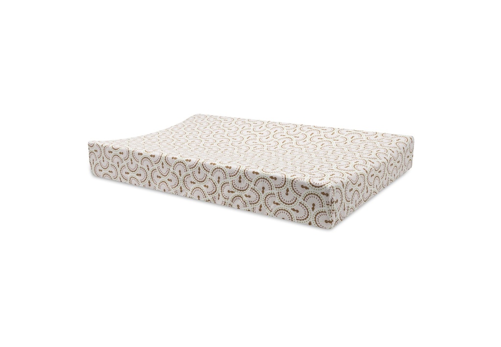 Jollein | Waskussenhoes Soft Plumes Jersey Ecru/Bruin 50x70cm