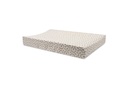 Jollein | Waskussenhoes Soft Plumes Jersey Ecru/Bruin 50x70cm