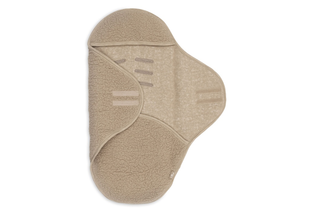 Jollein | Wikkeldeken Sherpa Merino Wol Natural Bruin