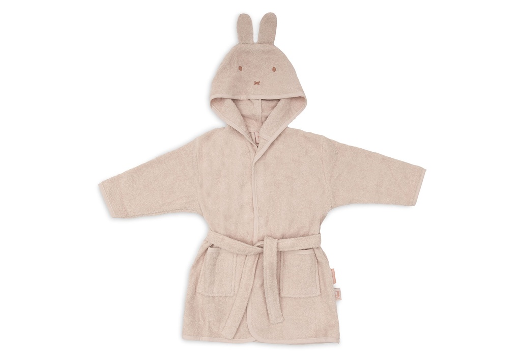 Jollein | Badjas Miffy Silk Rose Badstof Roze 1-2Y