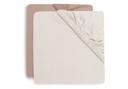 Jollein | Hoeslaken Light Terra/Oatmeal Jersey Roze/Ecru 40/50x80/90cm 2-pack