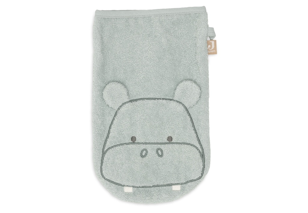 Jollein | Washandje Hippo Happy Badstof Groen