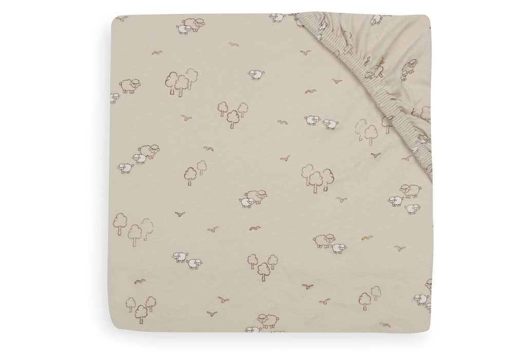 Jollein | Hoeslaken Woolly Jersey Zand 60x120cm