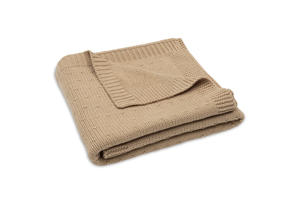 Jollein | Deken Wieg Hazel Sprinkle Knit Bruin 75x100cm