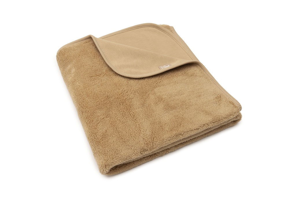 Jollein | Deken Ledikant Hazel Basic Sherpa/Jersey Bruin 100x150cm