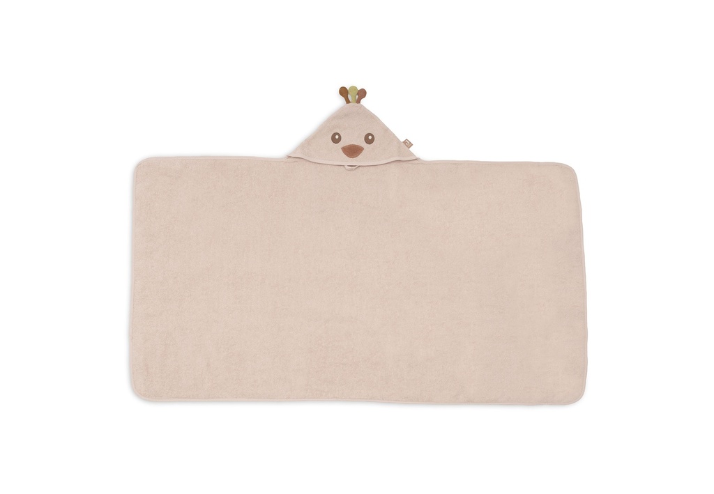 Jollein | Badcape Peacock Pavie Badstof Roze 70x130cm 