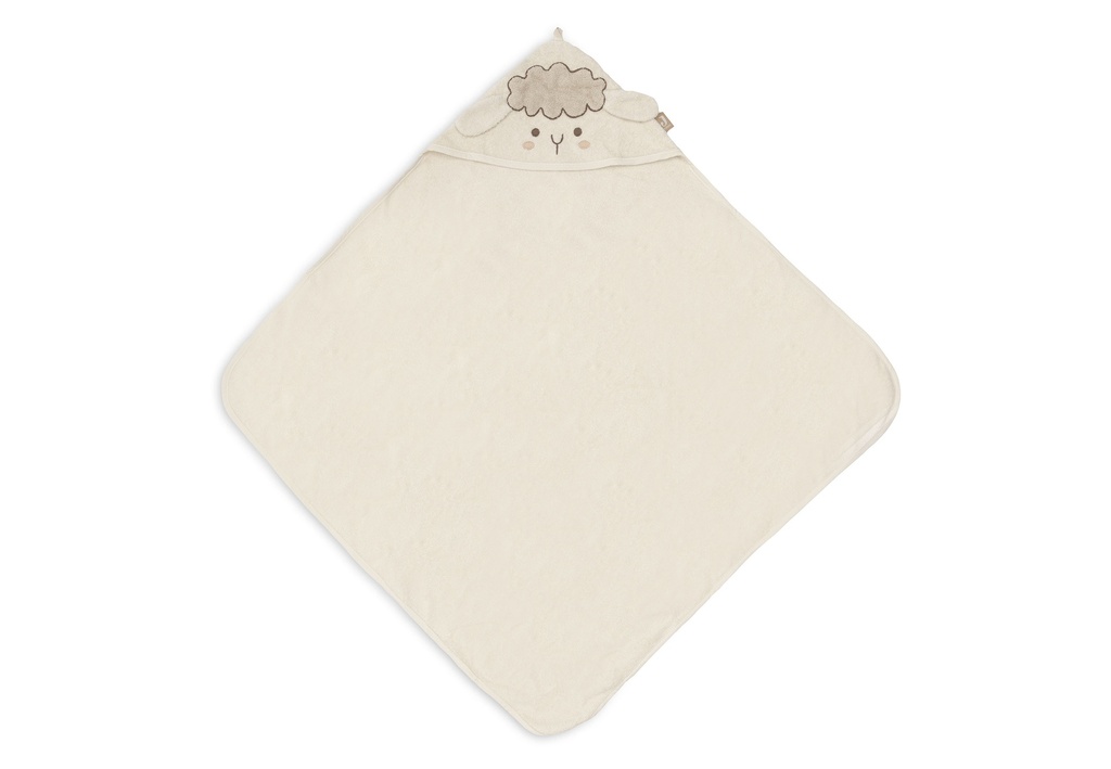Jollein | Badcape Sheep Sonny Badstof Ecru 75x75cm