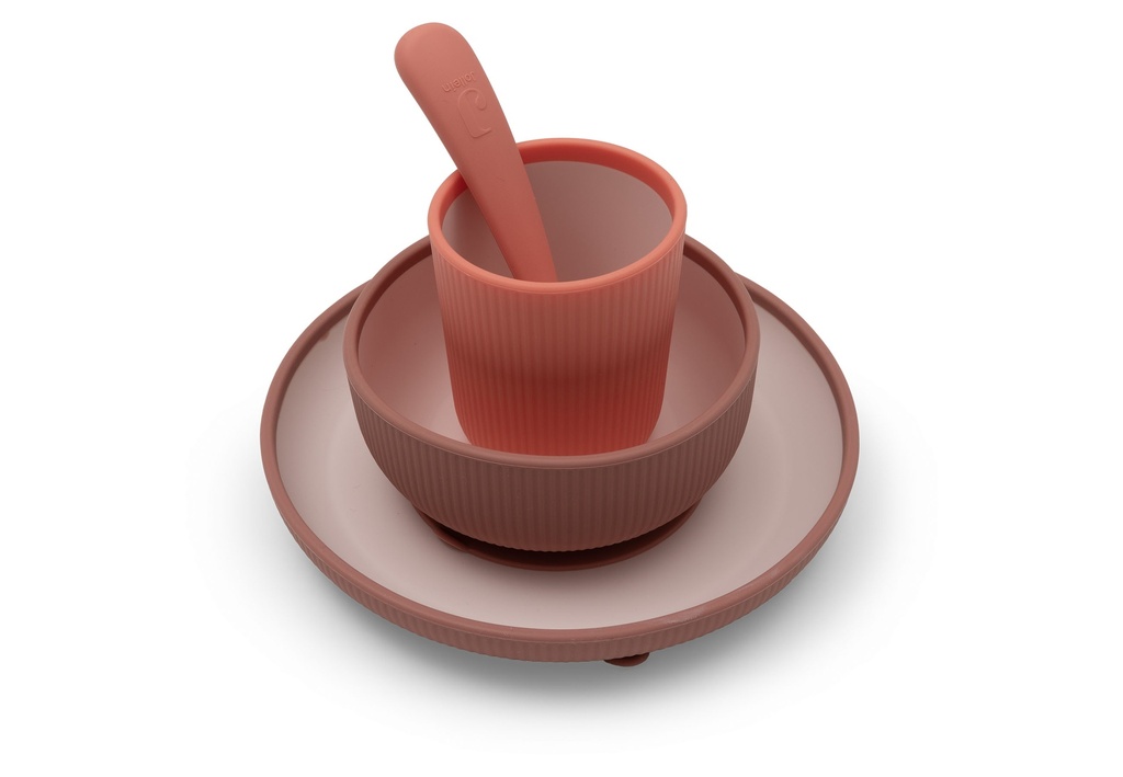 Jollein | Eetset Blush Shades Roze Siliconen 4-delig