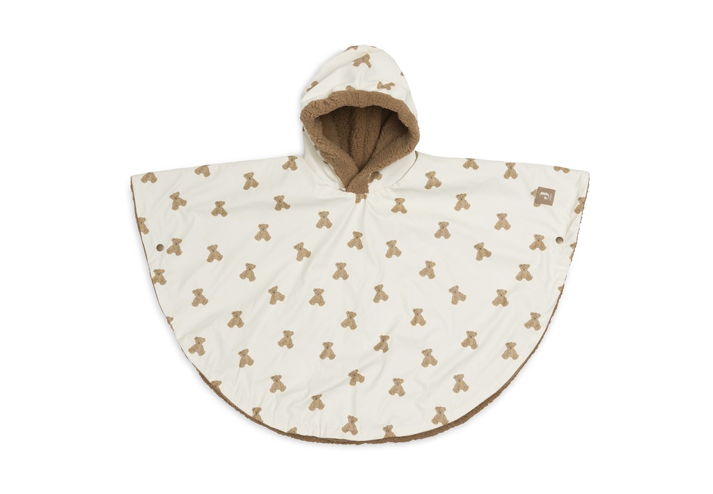 Jollein | Poncho Outdoor Mini Teddy Bear/Teddy Fleece Waterdicht 