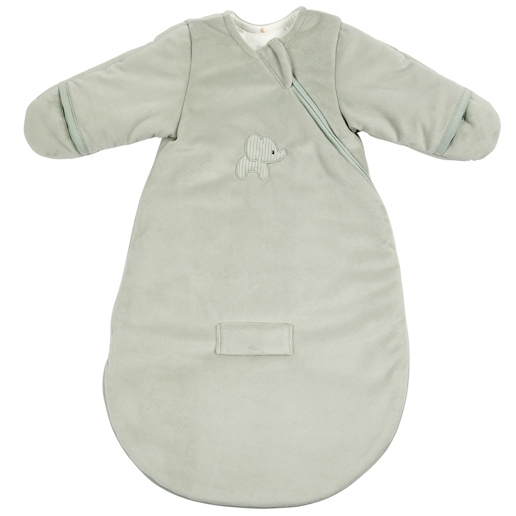 Nattou | Slaapzak Loulou Velours 2.5TOG Lindegroen 60cm 