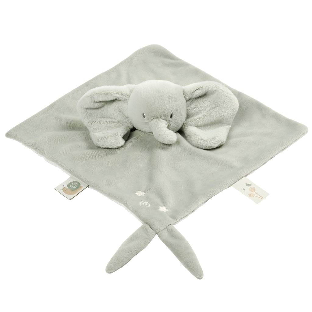 Nattou | Knuffeldoek Loulou Olifant Lindegroen +0m