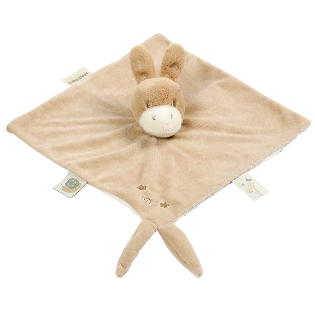 Nattou | Knuffeldoek Loulou Ezel Karamel +0m