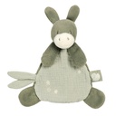 Nattou | Knuffeldoek Loulou Mini Ezel Lindegroen +0m