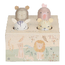 Little Dutch | Educatief Speelgoed Safari Friends Pop-Up Hout Groen +12m