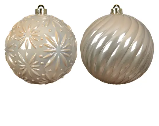 Decoris | Kerstbal Polystyreen Shiny Parel Assortiment Ø15cm