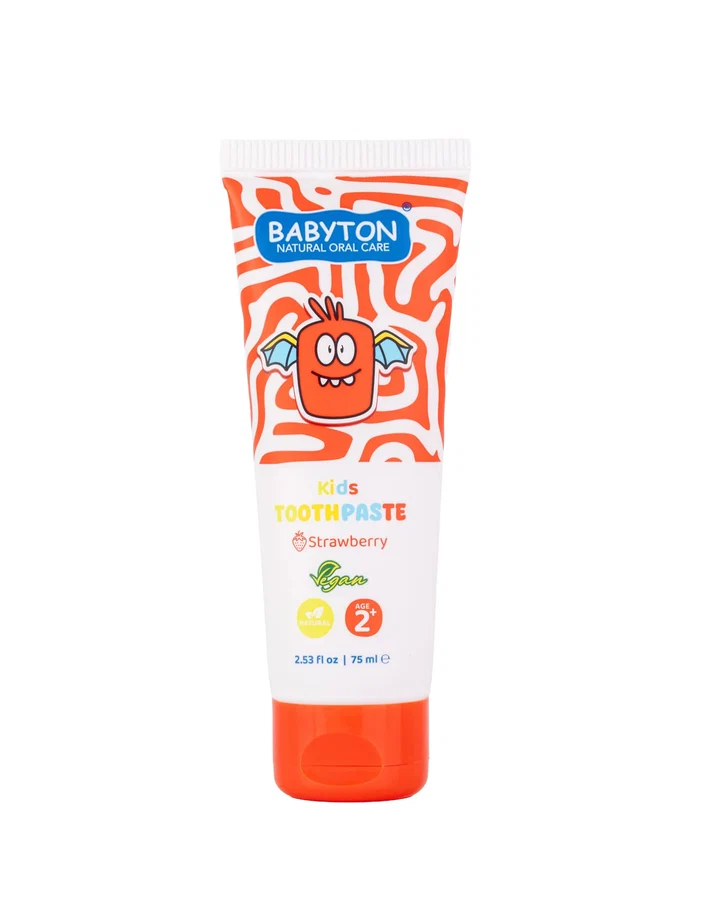 Babyton | Tandpasta Fluoride Kids Aardbei 2+ 75ml