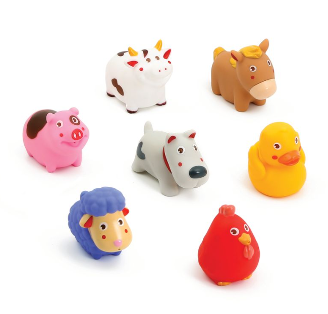 Ludi | Badspeelgoed Waterspuwers Boerderij 7-pack