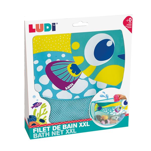 Ludi | Opberger vr Badspeelgoed Badnet Vis 35x25x5,5cm