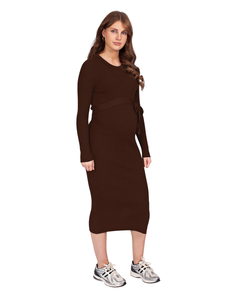 Love2Wait | Jurk Knit Brown
