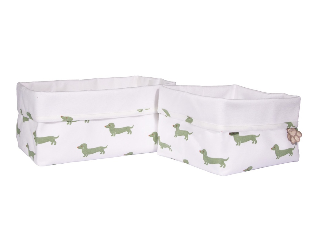 Pericles | Opbergmand Teckel Matcha Set 