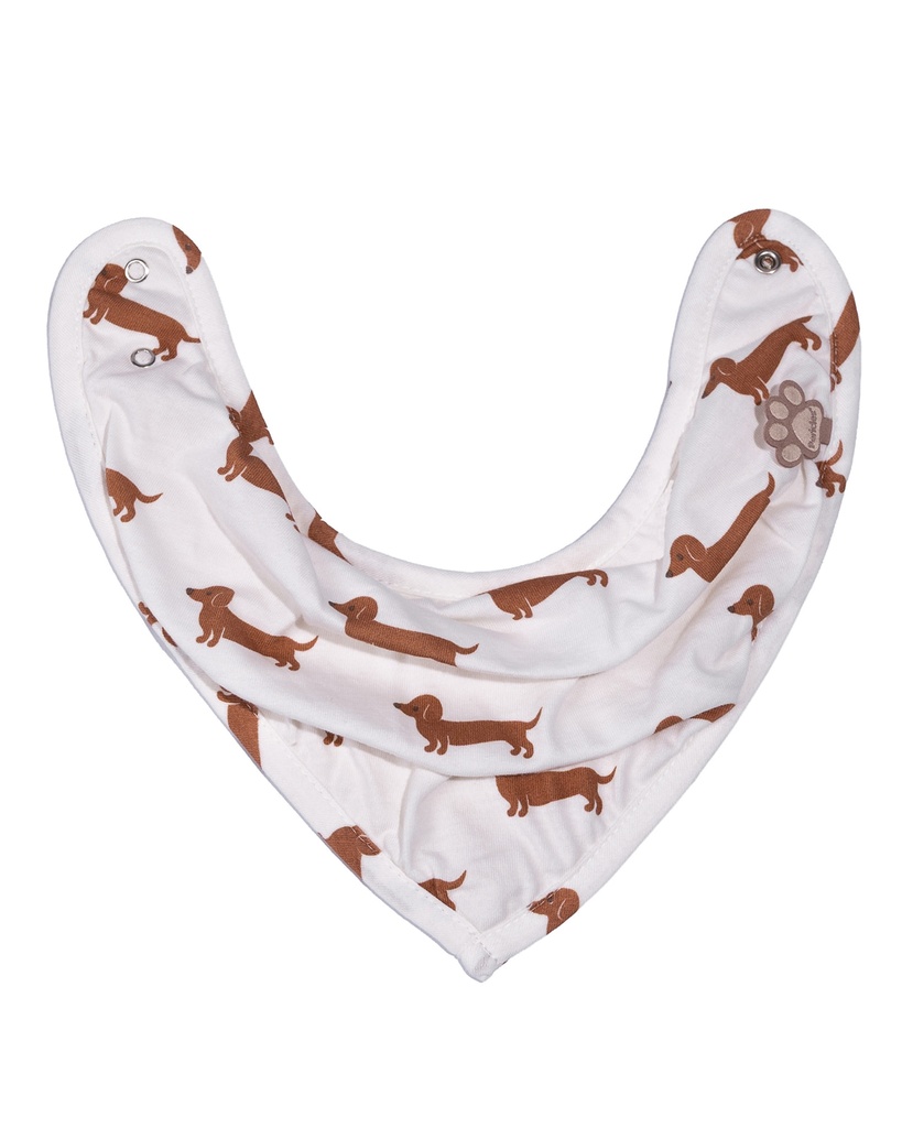 Pericles | Spuugdoekje/Bandana Teckel Taupe