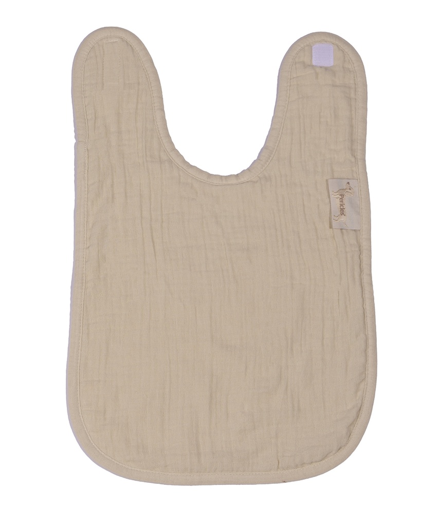 Pericles | Slabbetje Teckel Creme Velcro Sluiting Large