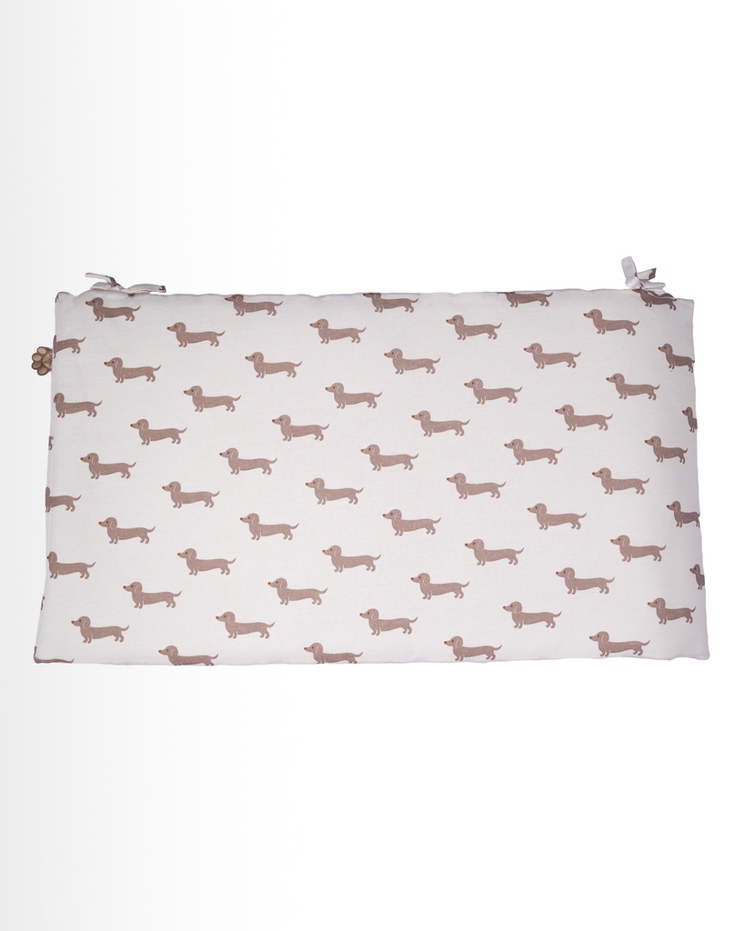 Pericles | Bed/Parkbumper Teckel Allover Powder