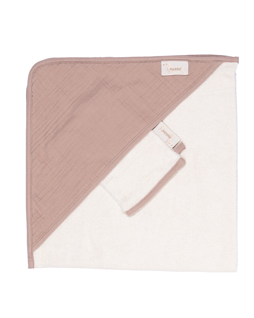 Pericles | Badcape met Washandje Teckel Powder