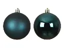Decoris | Kerstbal Polystyreen Mix Emerald Ø8cm 6-pack