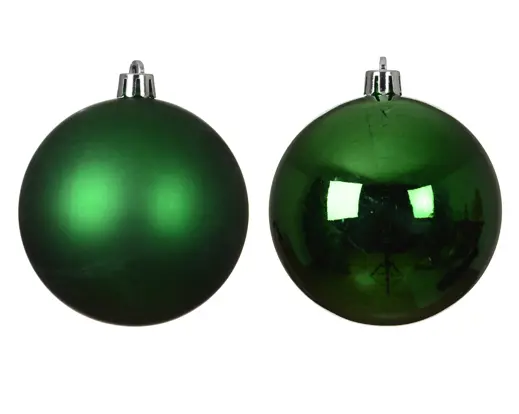 Decoris | Kerstbal Polystyreen Mix Jolly Groen Ø10cm 4-pack