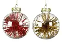 Decoris | Kerstbal Pet Transparant Ø8cm Assortiment 