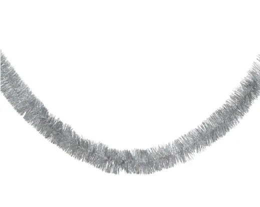 Decoris | Slinger Guirlande PVC Lametta Zilver Ø7x270cm