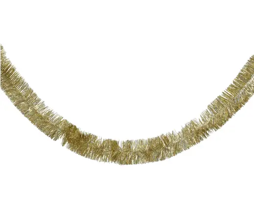 Decoris | Slinger Guirlande PVC Lametta Goud Ø7x270cm