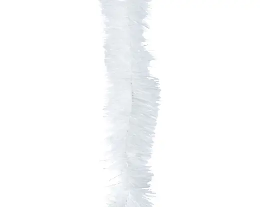 Decoris | Slinger Guirlande Pet Lametta Winterwit Ø7x270cm