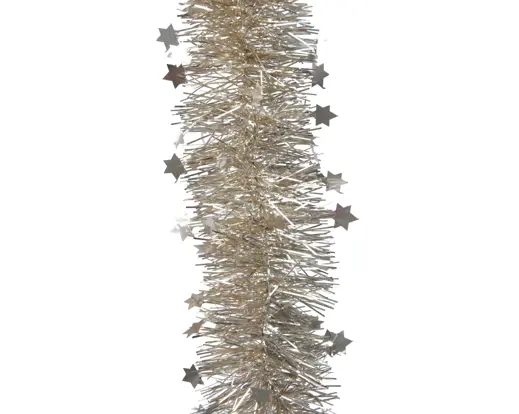 Decoris | Slinger Guirlande Pet Lametta Star Tinsel Parel Ø9x270cm