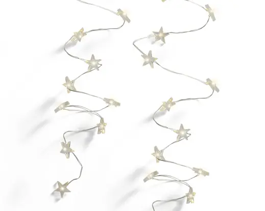 Lumineo | Verlichting Ster Micro Led Stringlights Warm Wit 195cm 