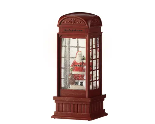 Lumineo | Beeld met Verlichting Telephone Booth Ø11x25cm