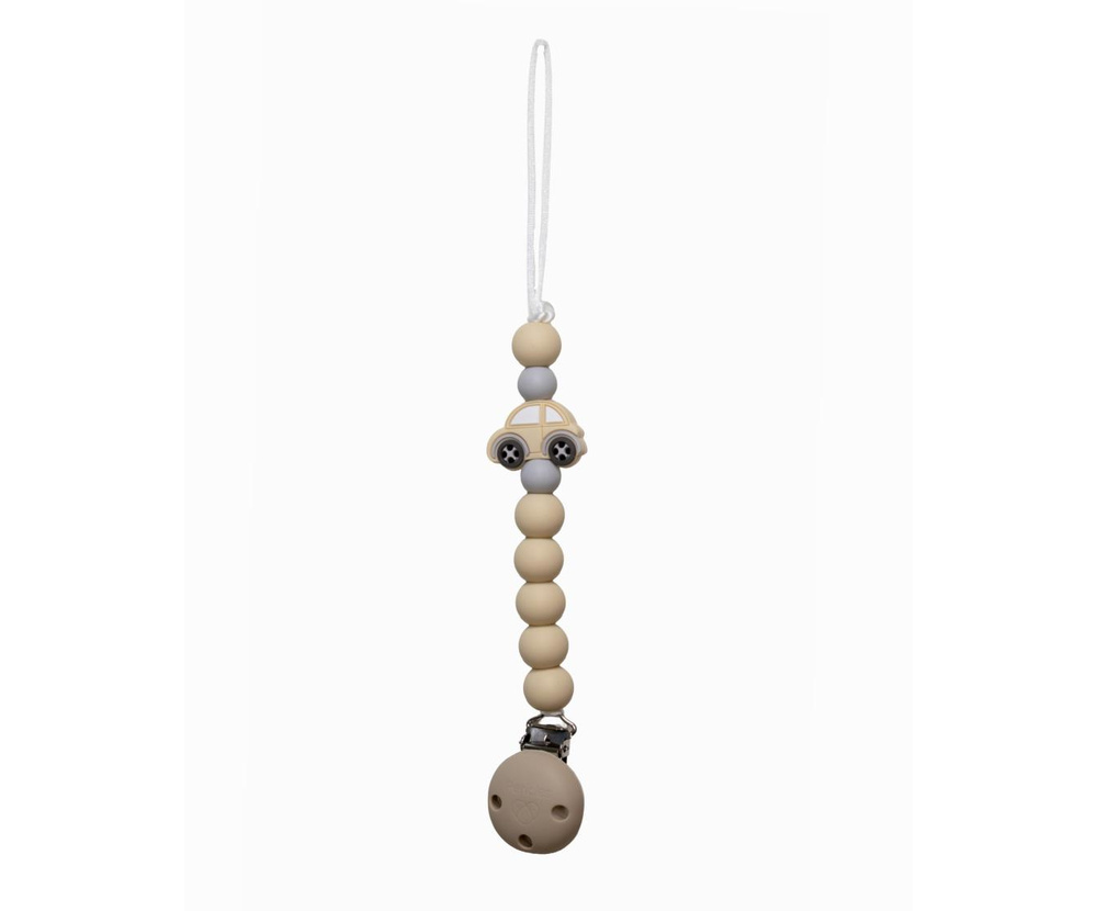 Pericles | Fopspeenketting Car Ecru