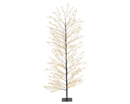 Lumineo | Verlichting Led Boom Pvc Zwart/Klassiek Warm Ø70x180cm Buiten