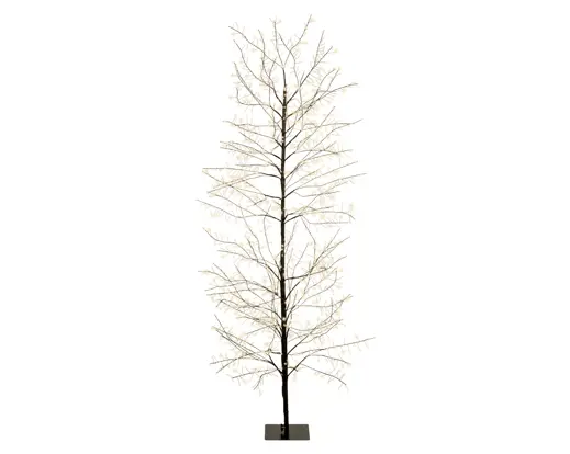 Lumineo | Verlichting Led Boom Pvc Zwart/Klassiek Warm Ø70x180cm Buiten