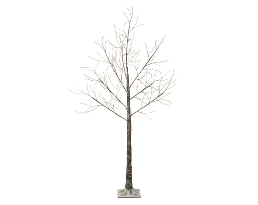 Lumineo | Verlichting Led Boom Snowy Branch Bruin/Warm Wit Ø100x180cm Buiten