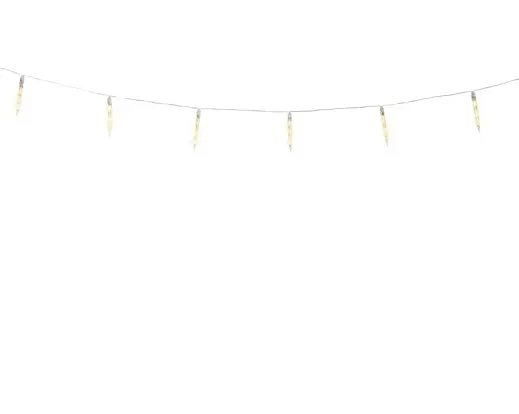 Lumineo | Verlichting Icicle Lights Sneeuwval Effect Transparant/Warm Wit 280x18cm Buiten