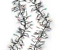 Lumineo | Verlichting Led Cluster Twinkel Effect 8 Functies Zwart/Multicolor 1050cm Buiten