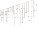 Lumineo | Verlichting Led Icicle Twinkle In/Outdoor 490 Leds Transparant/Multicolor Snoer Transparant 2000x50cm