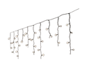 Lumineo | Verlichting Led Icicle Twinkle In/Outdoor Zwart/Warm Wit 1100x50cm
